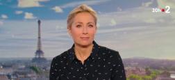 Audiences 20h: Anne-Sophie Lapix sur France 2 se rapproche un peu de Gilles Bouleau sur TF1 qui reste largement leader - "Quotidien" puissant sur TMC à près de 2,5 millions de téléspectateurs