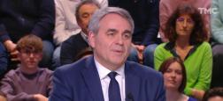 Audiences 20h: Xavier Bertrand fait tomber "Quotidien" sur TMC à moins de 2 millions à égalité quasi parfaite avec "Touche pas à mon poste" sur C8